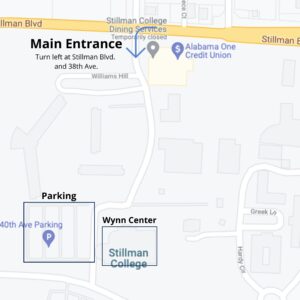Way-finding map to Stillman College